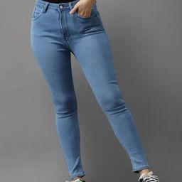 showoffff SHOWOFF Clean Look Blue Skinny Fit Jeans-picture-21