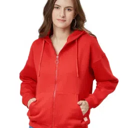 The Souled Store Red Hoodie-image-2