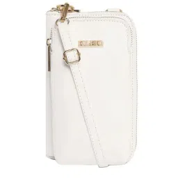 KLEIO White Solid Zip Around Wallet for Women-37