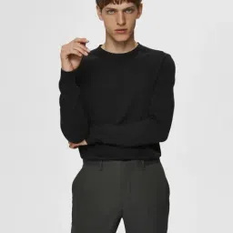Selected Homme Black Cotton Regular Fit Sweatshirt-picture-44