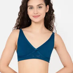 Clovia Teal Full Coverage Non-Wired Bra-picture-4