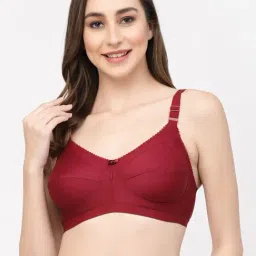 Cukoo Maroon Cotton Full Coverage Bra-picture-25