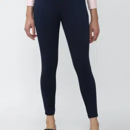 Van Heusen Navy Mid Rise Tights-image-80