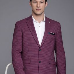 Theme Men Checked Formal Blazer-32