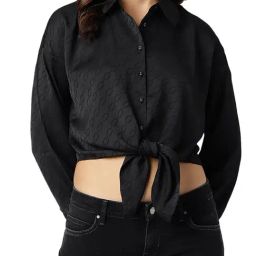Guess Black Print Full Sleeves Shirt-image-73