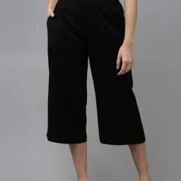 Kryptic Black Cotton Regular Fit Printed Capri-image-6