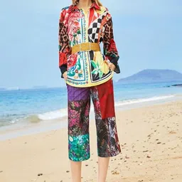 TRENBEE Printed Shirt With Trousers Co-Ords-image-17