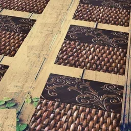 Aura 6-Pcs Brown & Black Printed Heat Resistant Table Placemats-4