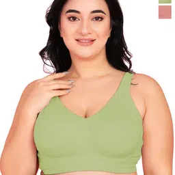 Da Intimo Pack Of 3 Plus Size Full Coverage Cotton Everyday Bra-picture-13