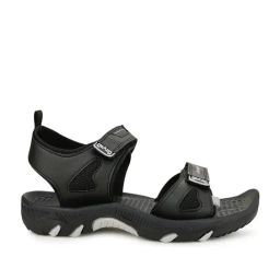 Campus Men's Black Floater Sandals-image-81