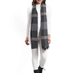 Monte Carlo Grey Checks Stole-picture-25
