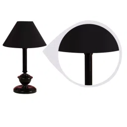 Tucasa NTU-82 B-22 Table Lamp with Metal Base (Black) image 3