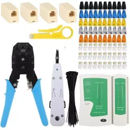 FEDUS RJ45 7 in 1 Crimping Tool Kit Combo Ergonomic, Textured (Pack of 50 Pcs)-26