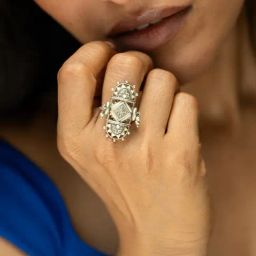 Shaya patola style ring in oxidised 925 silver-picture-18
