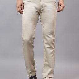 AAAI Enterprises Men Relaxed Straight Leg Slim Fit High-Rise Chinos Trousers-image-37