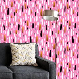 ArtzFolio Printed UV-Resistant Anti-Bacterial 0S Hipster Strokes Peel & Stick Wallpaper-image-7