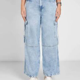 Sf Jeans By Pantaloons Blue Cotton Loose Fit Jeans-picture-45