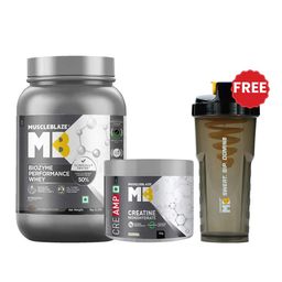 MuscleBlaze Biozyme Performance Whey 1kg & Creatine Monohydrate CreAMP 100g Combo-image-18