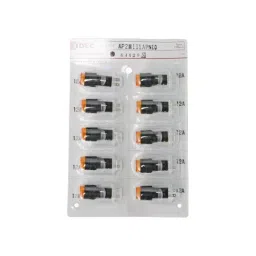 IDEC AP Series Small Indicator Light Round Flat with 12 mm Mounting Hole, AP2M111APN10 (Set of 10)-101