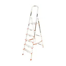 Eurostar 6 Steps Aluminum Ladder With Platform-image-43
