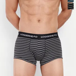 LOGGERHEAD Pack Of 3 Striped Mid Rise Trunks - LHYT011-BLACK-ROYAL-ANTRA-BLACK-ROYAL-ANTRA-image-50