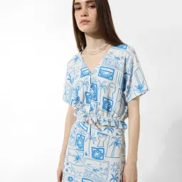 Only Blue & White Printed Top-picture-47