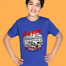 NUSYL Boys Graphic Printed Round Neck Cotton T-shirt-image-78