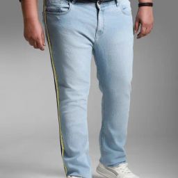 High Star Blue Cotton Slim Fit Jeans-picture-29