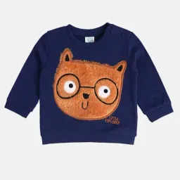 Miniklub Boys Blue Regular Fit Knitted Sweatshirt-picture-27