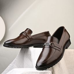 INVICTUS Men Textured Formal Loafers-picture-36