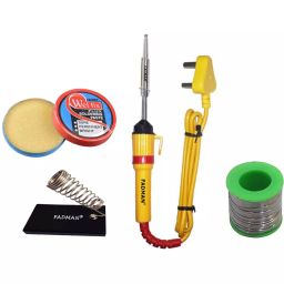 Fadman Beginner Basic Soldering Iron Kit Pack-4 25 W Simple (Flat Tip)-17