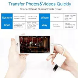 PremiumAV Lightning to USB Camera Adapter with Charging Port and OTG USB Female Adapter for iPhone image 4