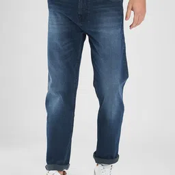 SPYKAR Men Relaxed Fit Light Fade Stretchable Jeans-image-76