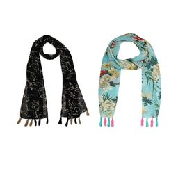 StoleVilla Floral Chiffon Stoles-image-34