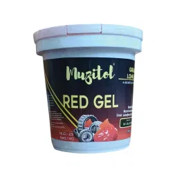 Muzitol Long Lasting Heavy Duty Grease Red 1 Kg for Automotive & Multipurpose Use, Mu-RedGel-1KG-Box (Pack of 12)-picture-6