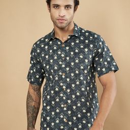 COTLAND FASHION Men Premium Floral Opaque Printed Casual Shirt-image-92