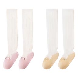 SYGA Set of 2 Cotton Solid Socks - Pink &Yellow-14