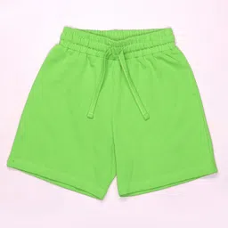 Be Awara Cotton Knit Solid Shorts - Green-picture-28