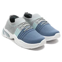 TOMSY CHOICE Colour Blocked With Air Cushion Sole Shoes - Sky Blue-picture-14