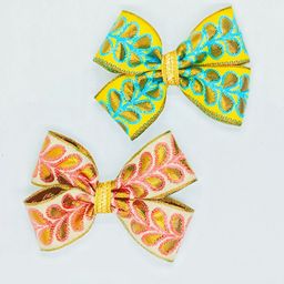 Choko Set of 2 Girls Lace Alligator Hair Clip-19