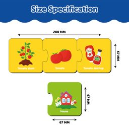 MiniLeaves Mix and Match How it is Made Wooden Jigsaw Puzzle Series 2 Set of 5  - 3 Pieces each image 3