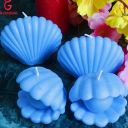 Aura Blue 4 pieces Tea Light Candle-image-99