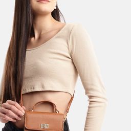Mast & Harbour Structured Satchel Bag-52