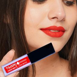 TILKOR Set Of 4 Mini Stunning Long-Lasting Matte Liquid Lipstick- 1.5 ml Each Candy Red image 2
