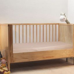 THE BABY ATELIER Baby Pink Organic Cotton Fitted Crib Sheet-44