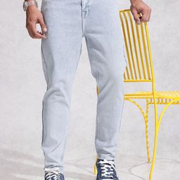 WROGN Men Slim Fit Light Fade Stretchable Jeans-picture-29