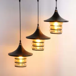 DecorativeRay Black Hanging Light - Set of 1-picture-2