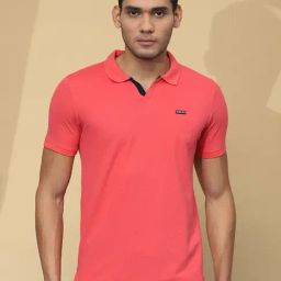 Cloak & Decker by Monte Carlo Pink Regular Fit Polo T-Shirt-image-54