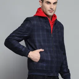 Monte Carlo Black Regular Fit Checks Reversible Sweater image 4