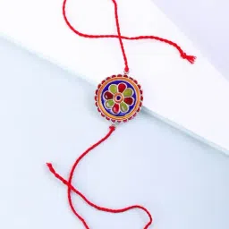Fabindia Multicolored Metal Rakhi-image-8